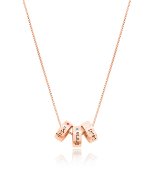 Circle of Life Necklace - 18K Rose Vermeil