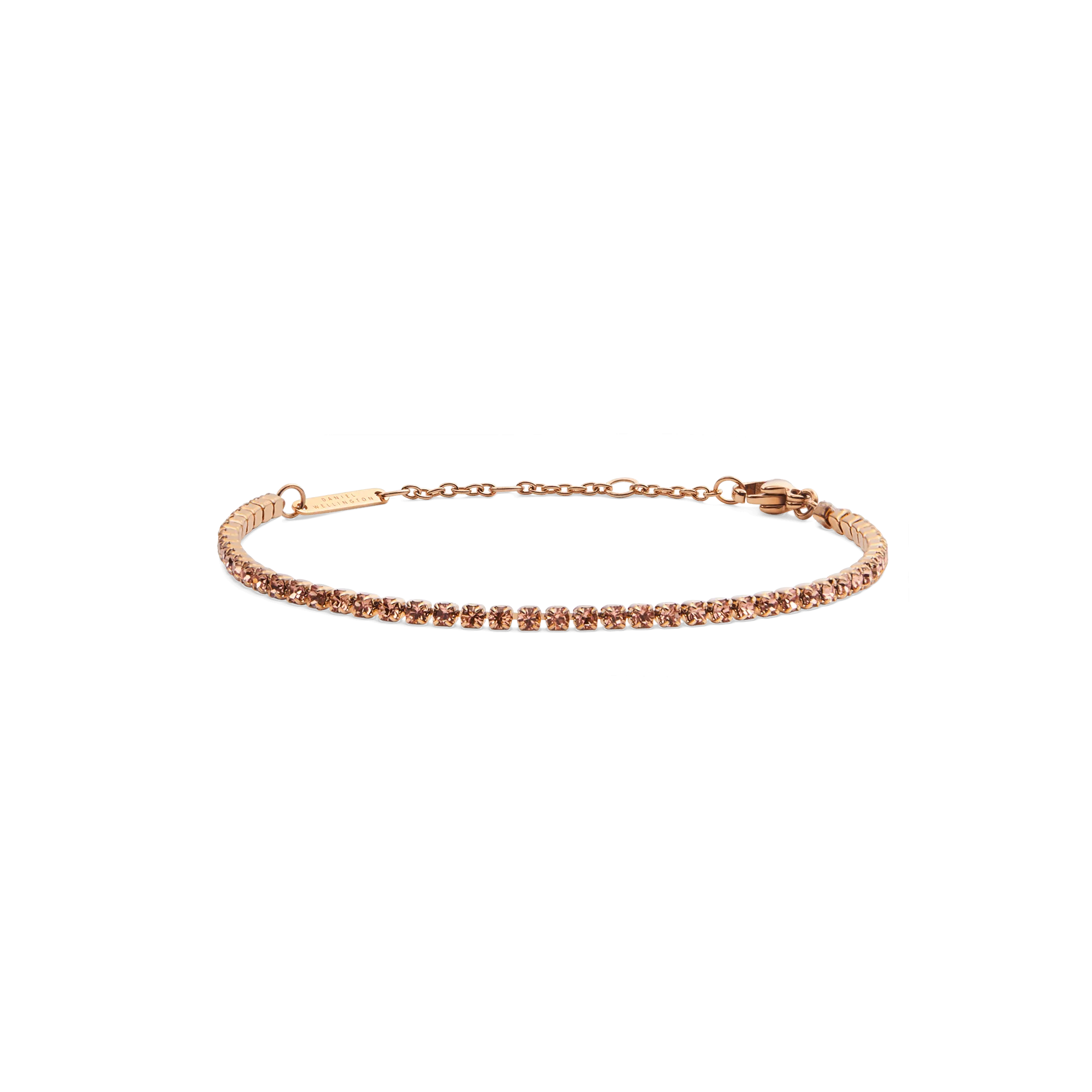 Classic Tennis Bracelet Apricot Rose Gold