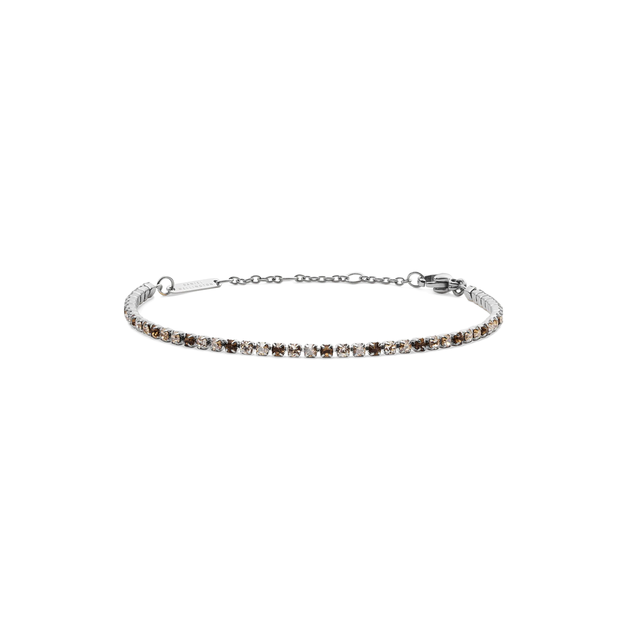 Classic Tennis Bracelet Honey Combo Silver