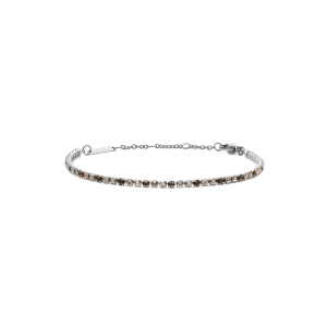 Classic Tennis Bracelet Honey Combo Silver