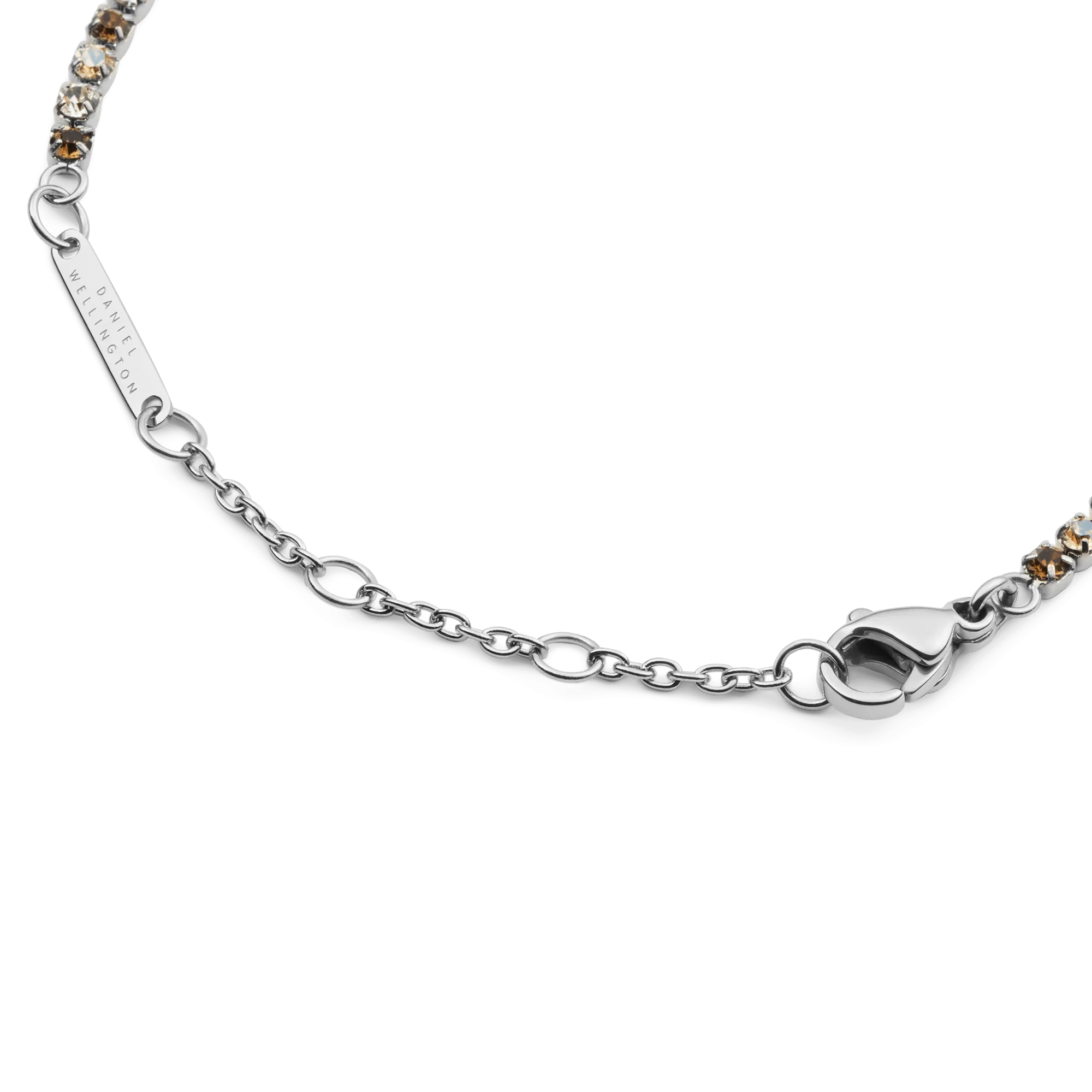 Classic Tennis Bracelet Honey Combo Silver