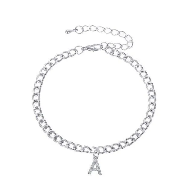 Classic White Dripping Oil Metal Shell Anklets Small Tassel Chain Sandals Ankle Bracelet For Women Beach Foot Jewelry AN025