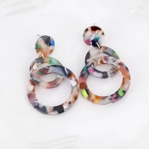 Color Me Bad Vintage Drop Acrylic Earrings