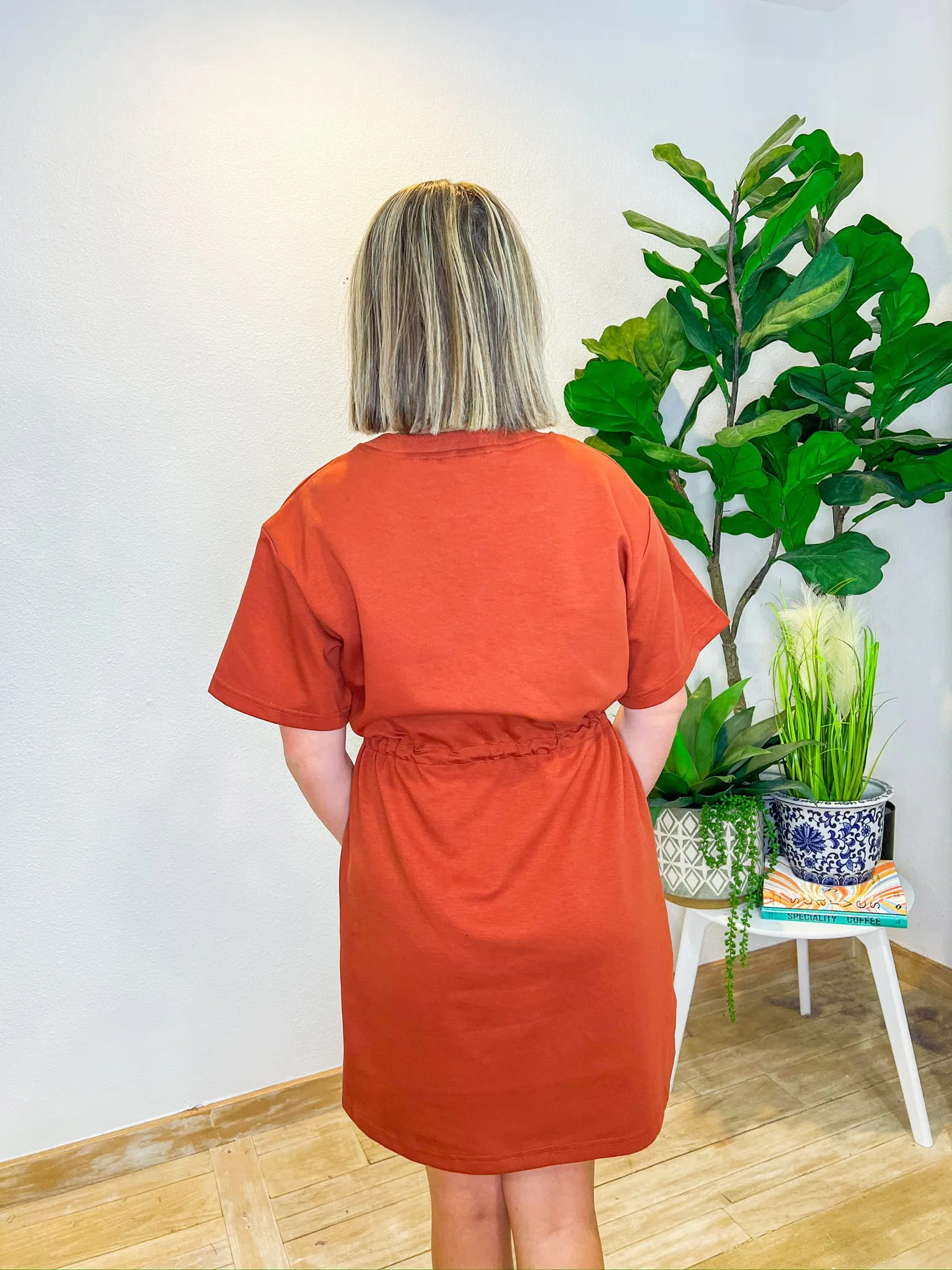 Cool Evenings Mini Dress - Chestnut