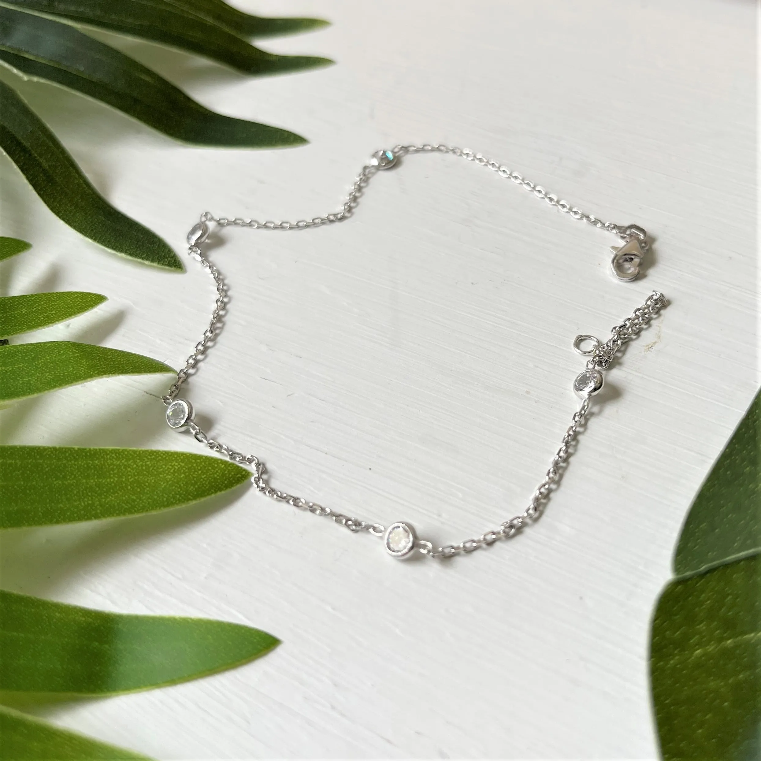 Cora Sterling Silver Anklet