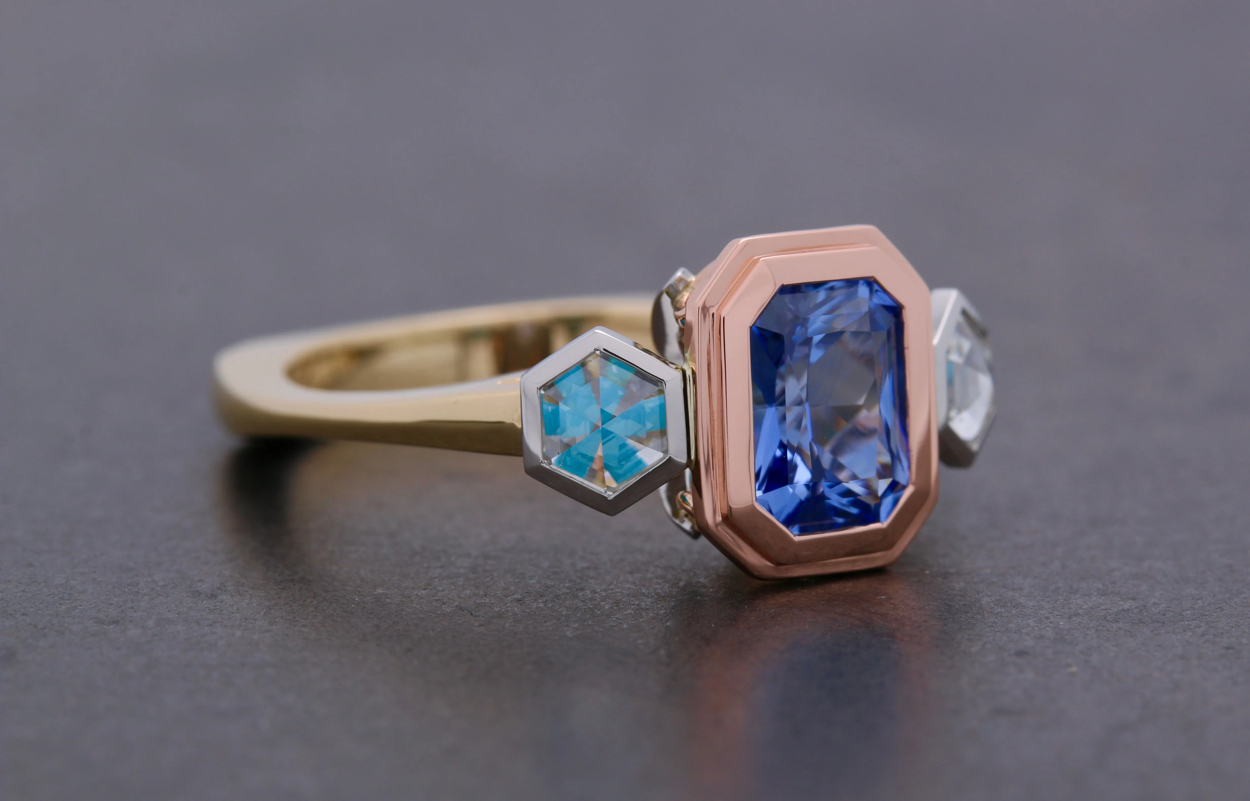 CorianBlu Ring