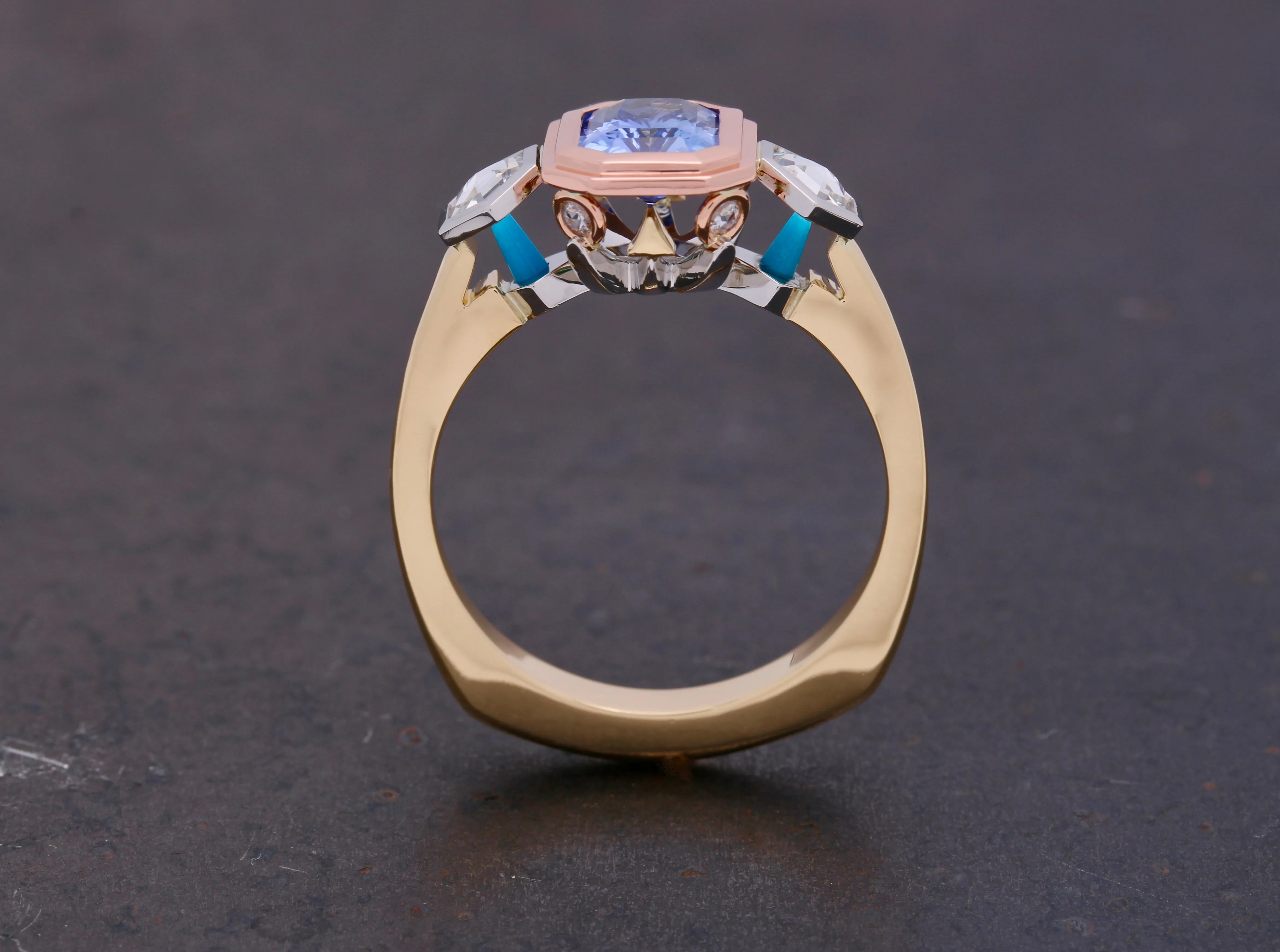CorianBlu Ring