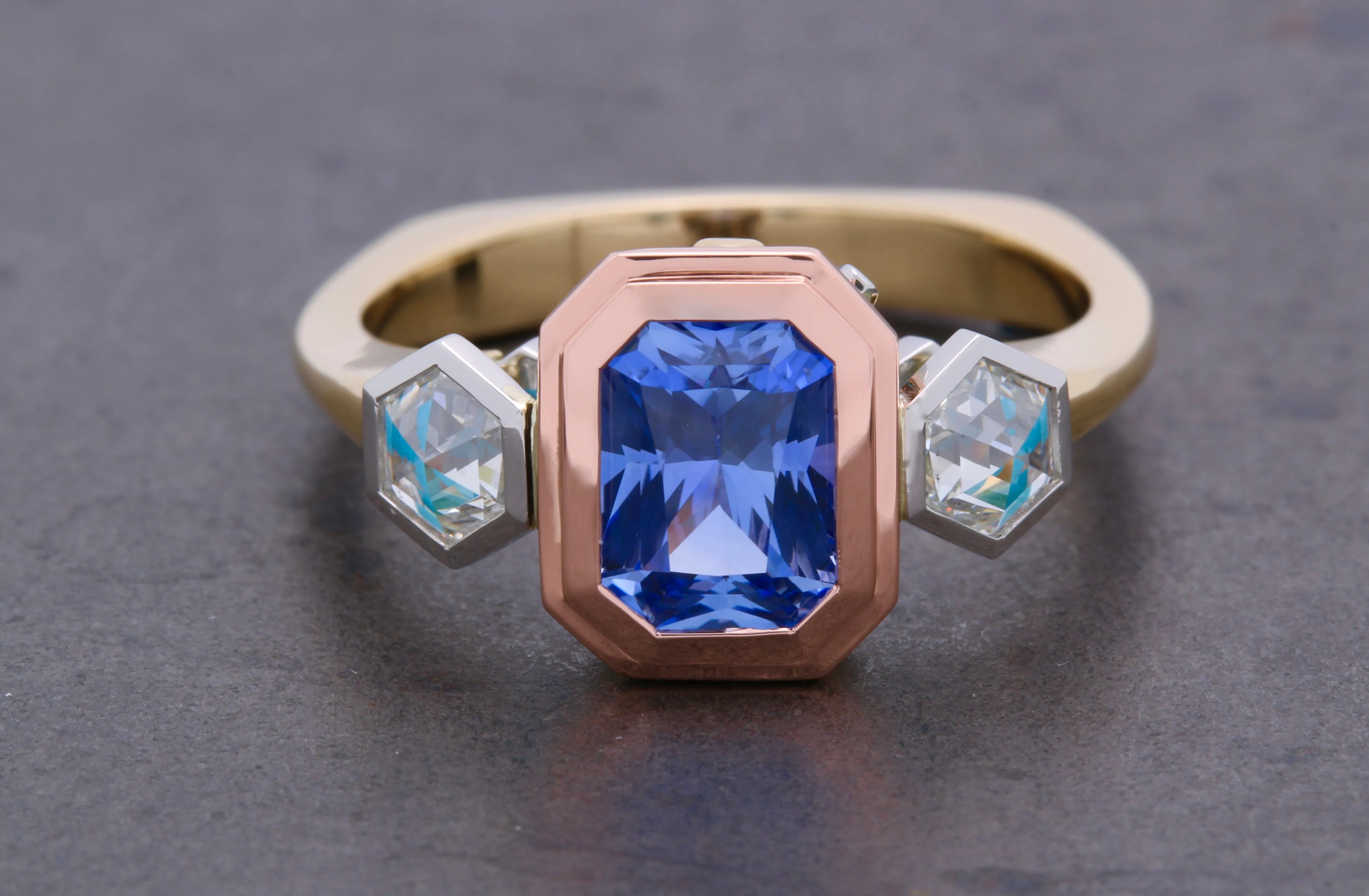CorianBlu Ring