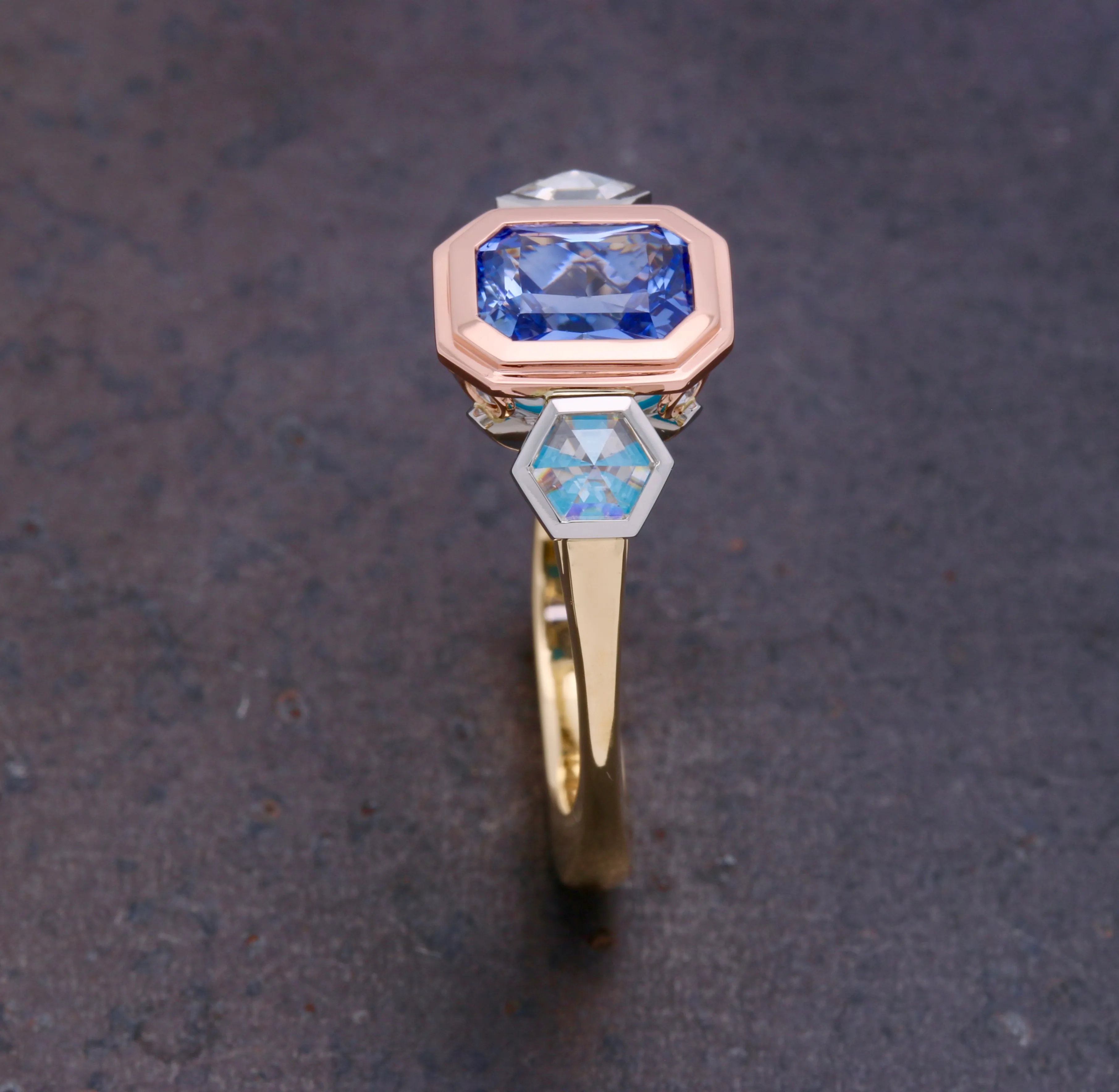 CorianBlu Ring