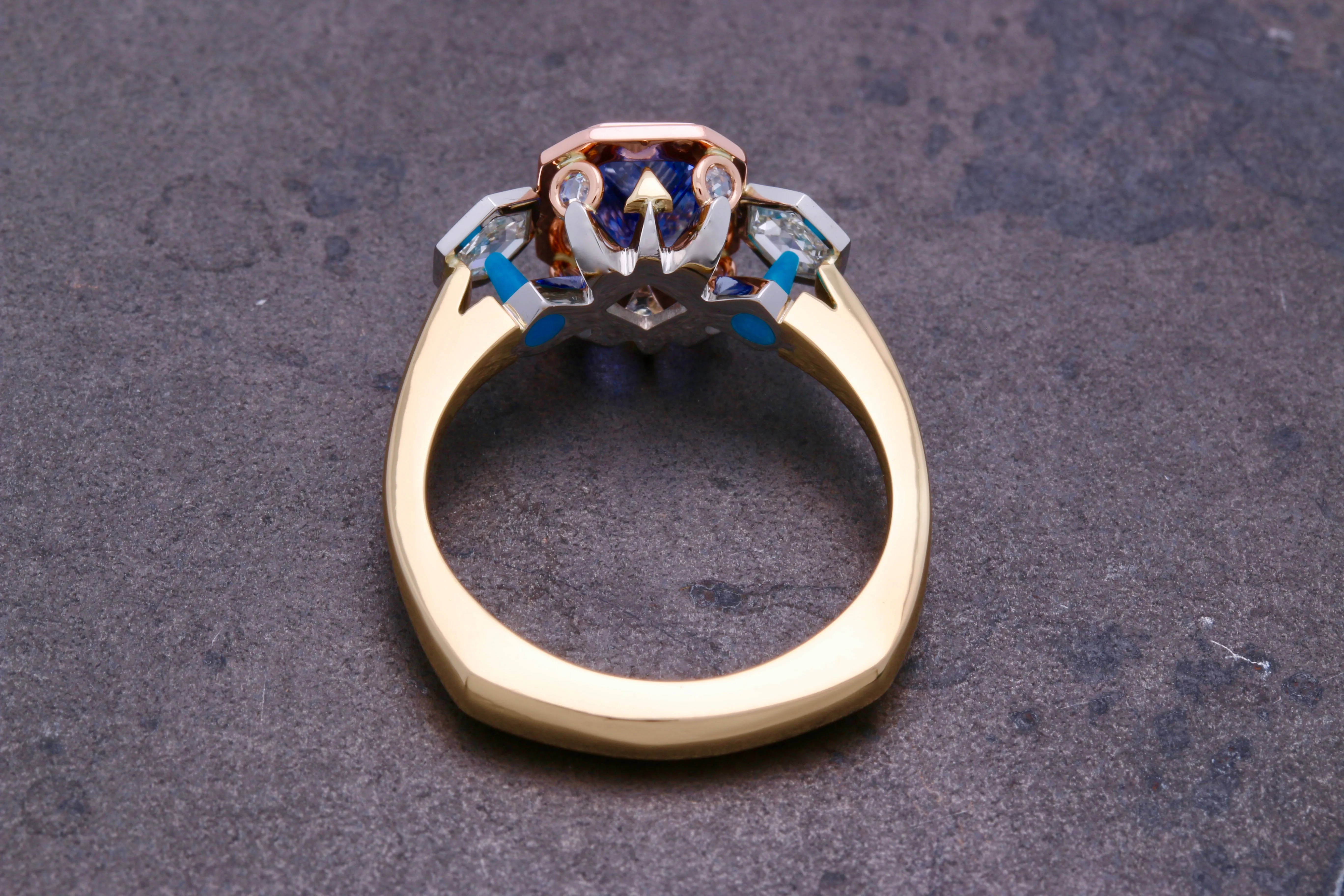 CorianBlu Ring