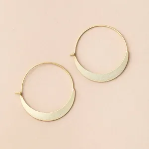 Crescent Hoop Refined Earring