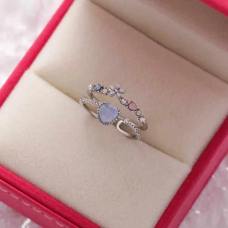 Crystal Flower Ring For Ladies
