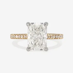 DAVIS | Radiant Solitaire Lab Diamond Set in 18ct Gold 3.25ct