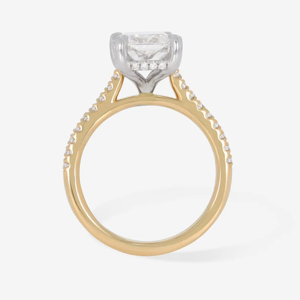 DAVIS | Radiant Solitaire Lab Diamond Set in 18ct Gold 3.25ct