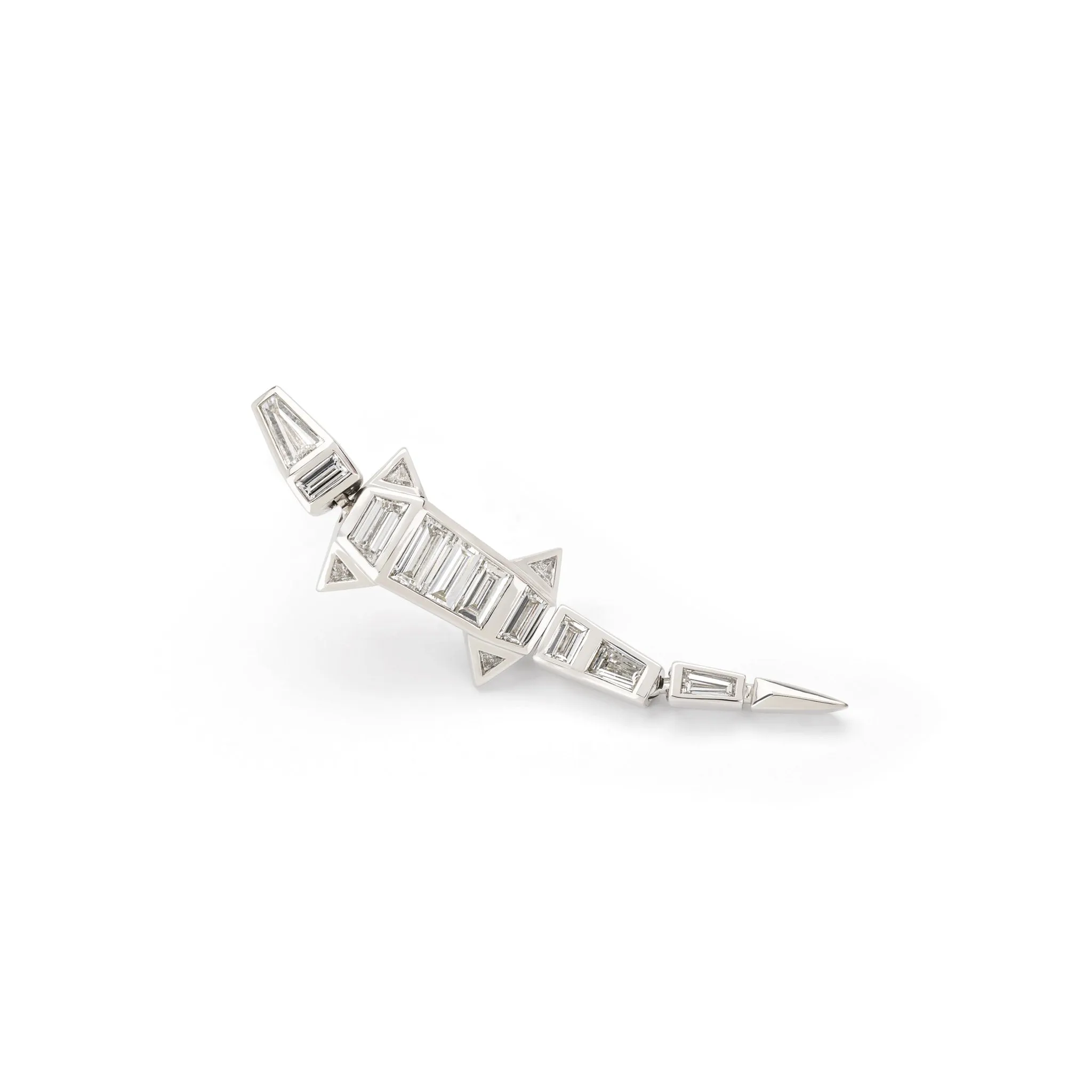 Diamond Alligator Earring
