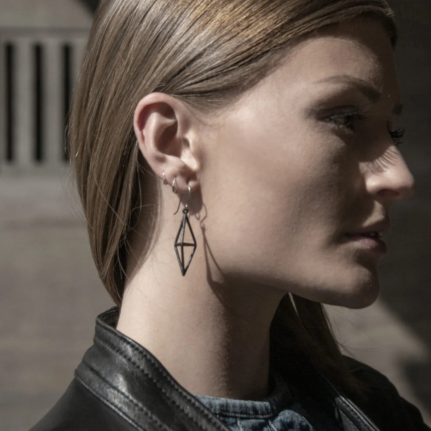 Dipyramid Earrings