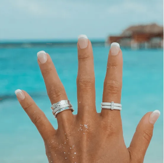 Divine Sterling Silver Spinning Fidget Ring