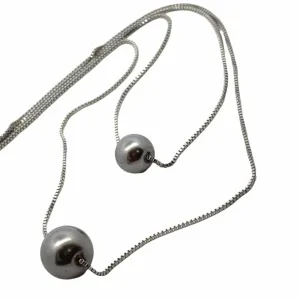 Double Black Pearl Necklace