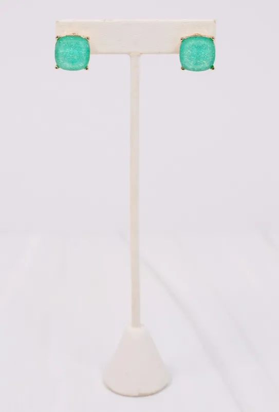 Duncan Glitter Stud Earring
