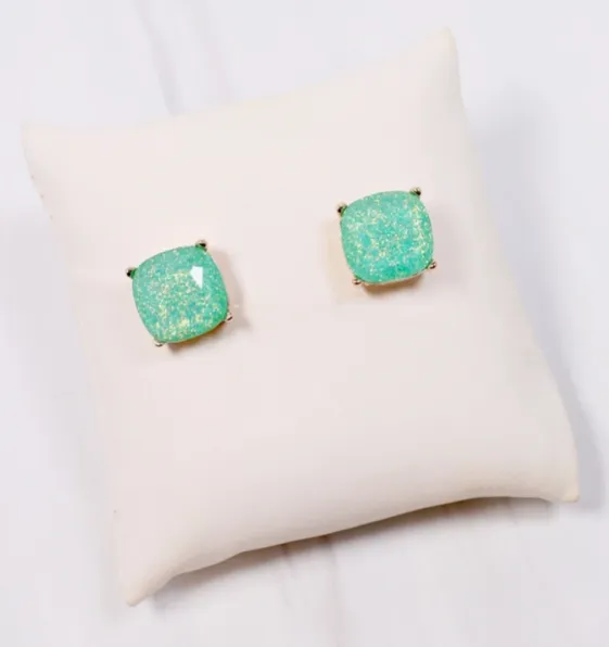 Duncan Glitter Stud Earring