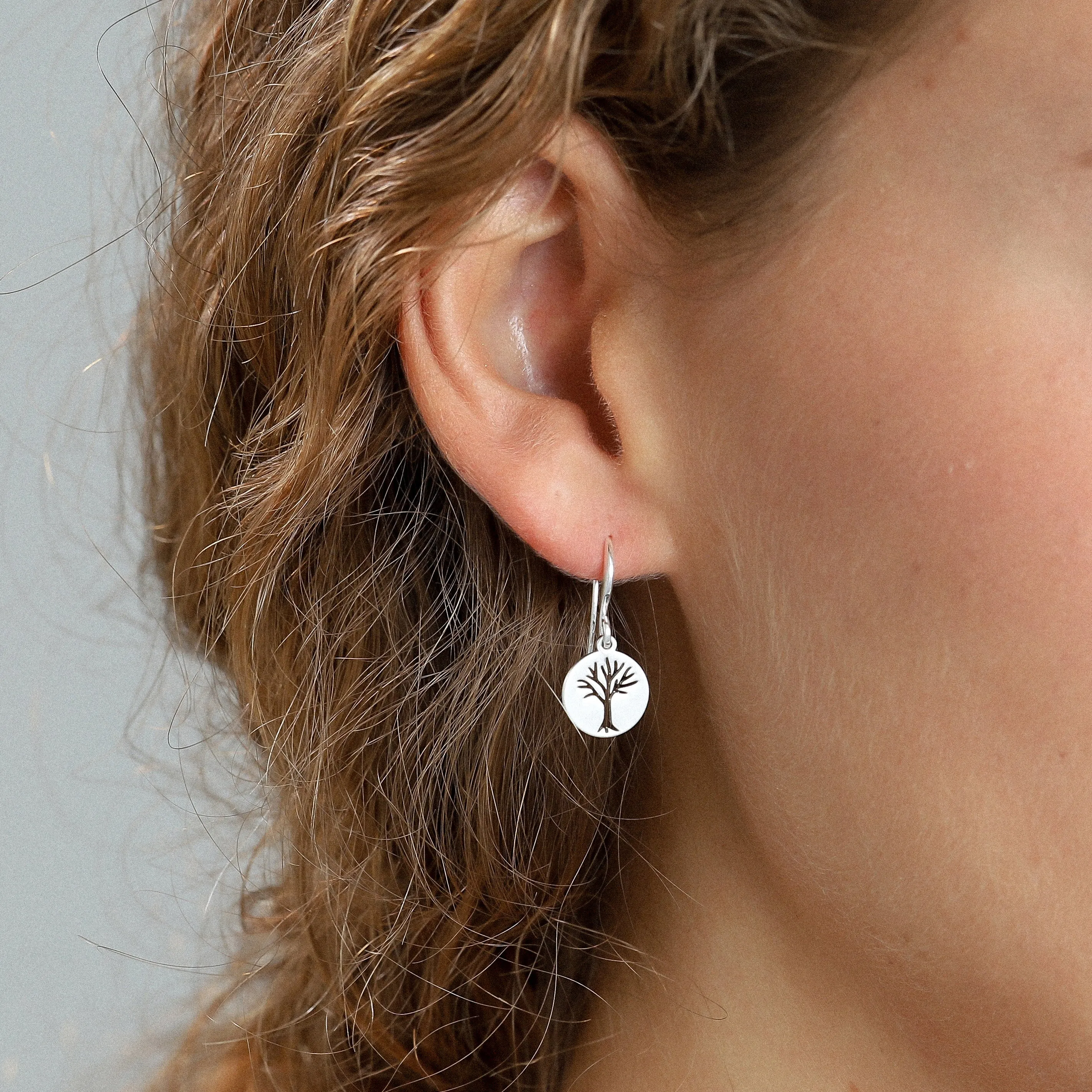 ELIN coin earrings silver-plated