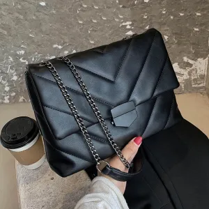 Embroidery Thread Small PU Leather Crossbody Bags for Women 2021 Trend Hand Bag Women's Branded Trending Shoulder Handbags
