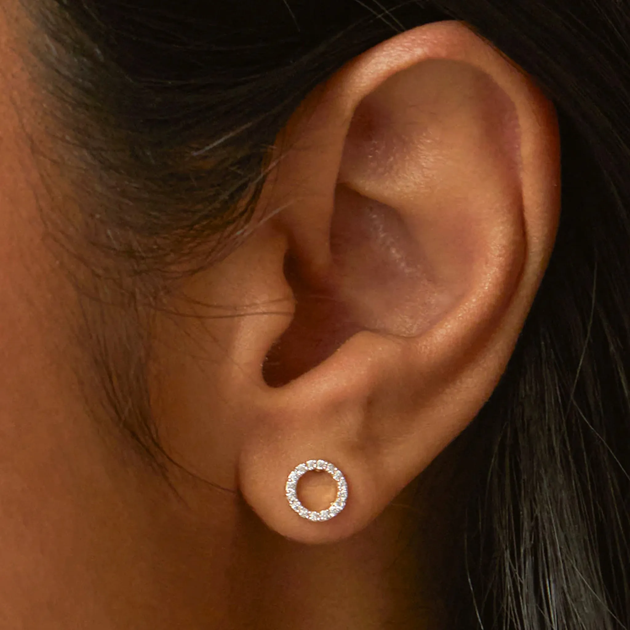 Estella Bartlett Circle CZ Earrings