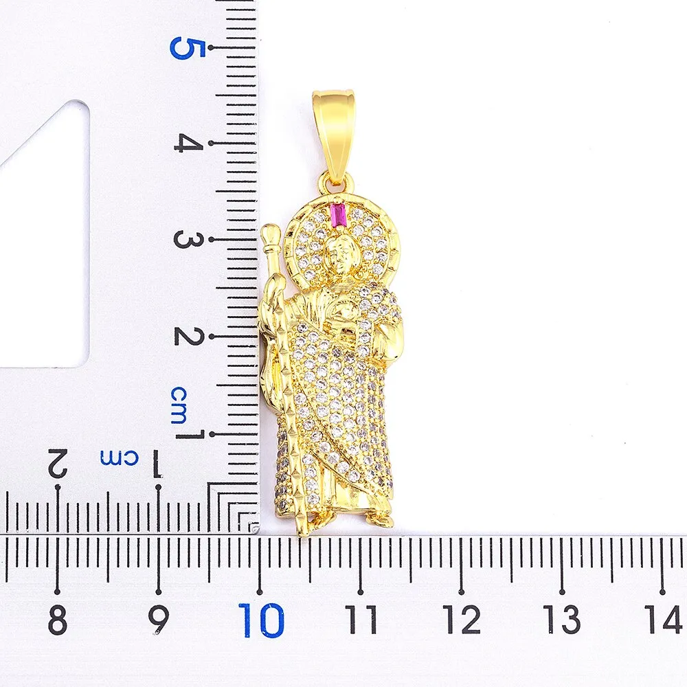 Exquisite Zircon Jude Thaddeus Rainbow Crystal Pendant