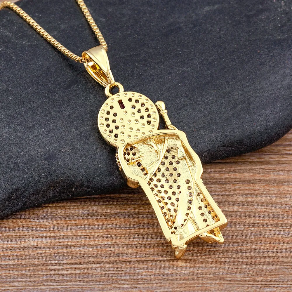 Exquisite Zircon Jude Thaddeus Rainbow Crystal Pendant