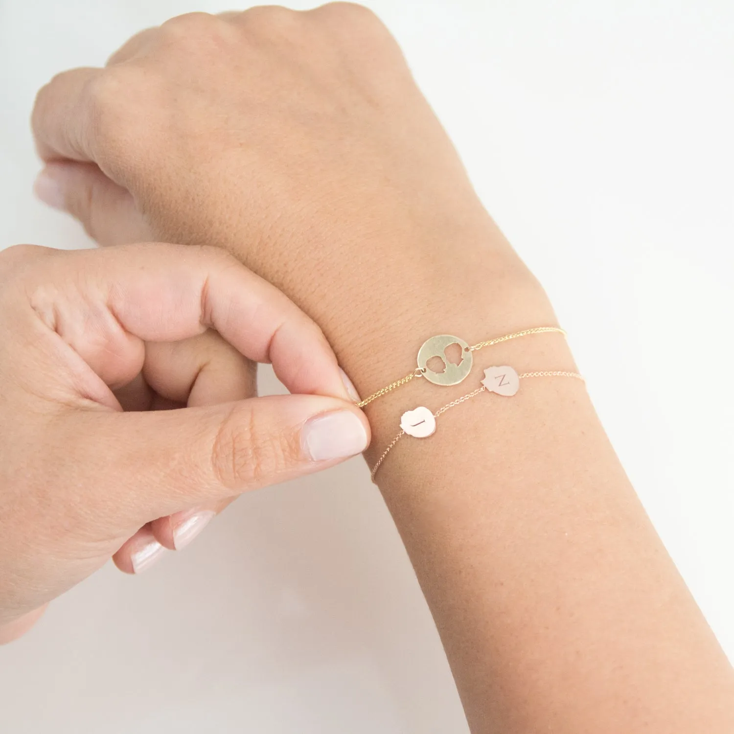 Fixed Silhouette Charm Bracelet