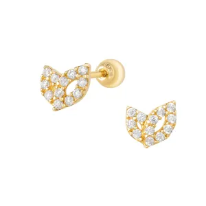 Flora Piercing in Yellow Gold with Cubic Zirconia