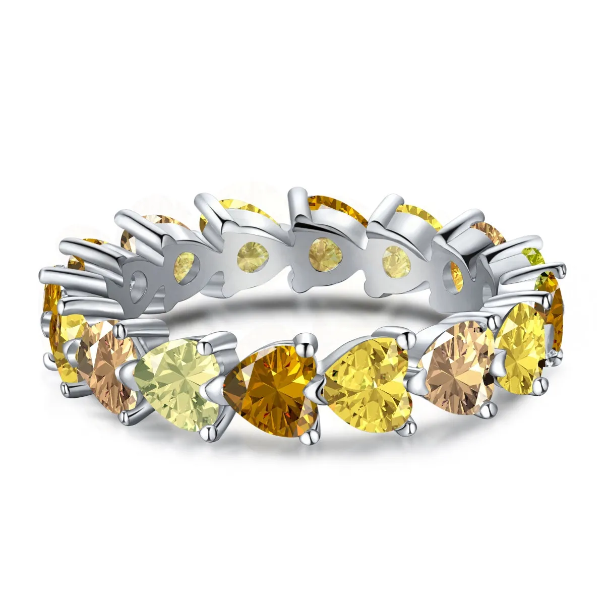 [Goodv]0.25 Carat Radiant Romance Heart Cut Lover Ring