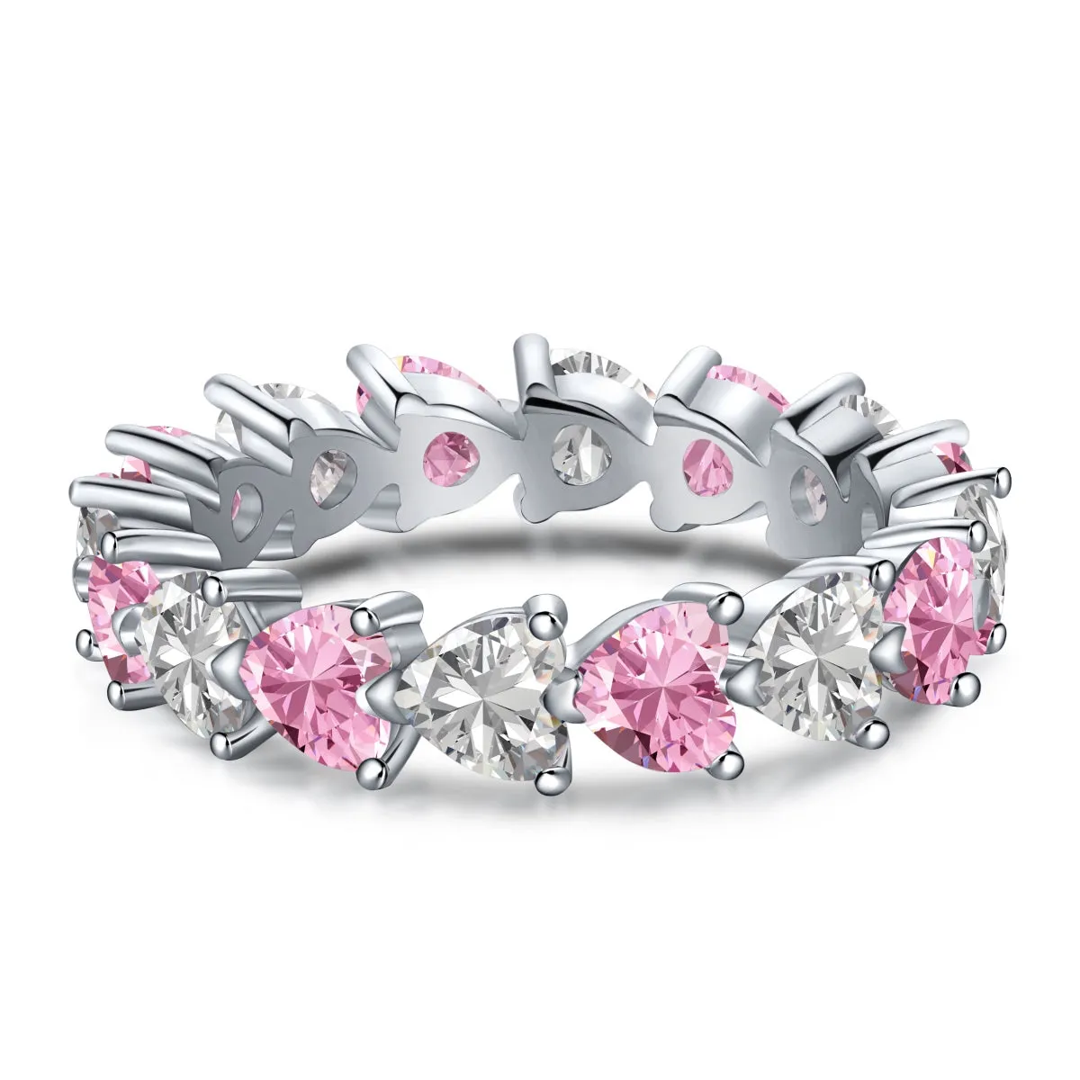 [Goodv]0.25 Carat Radiant Romance Heart Cut Lover Ring
