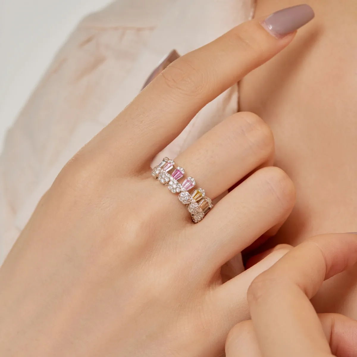 [Goodv]Gorgeous Radiant Cut Daily Ring