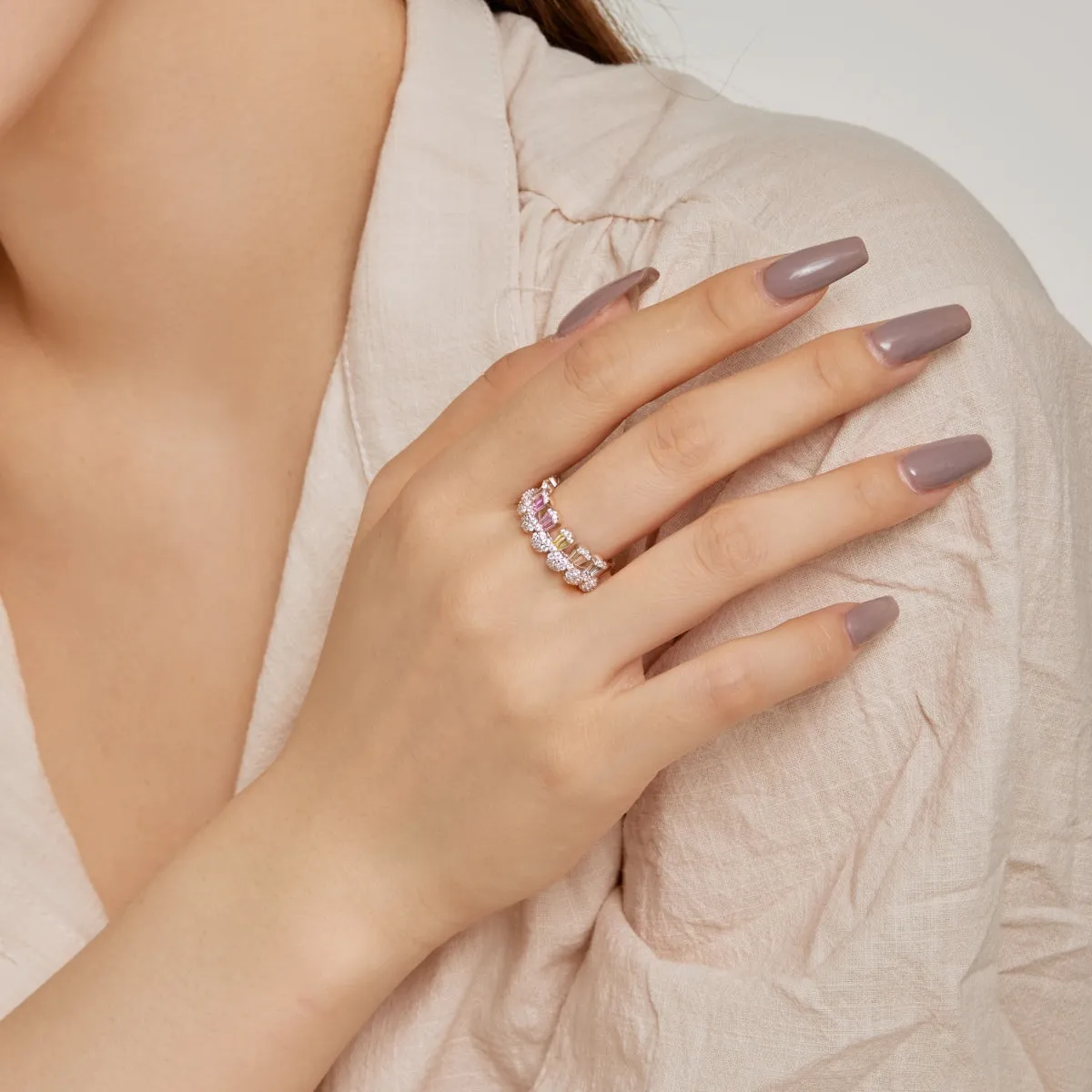 [Goodv]Gorgeous Radiant Cut Daily Ring