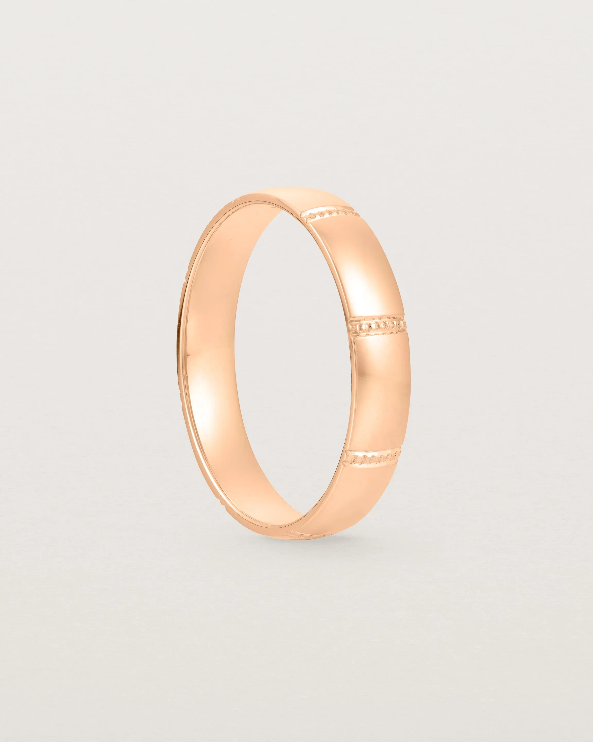 Grain Wedding Ring | 4mm
