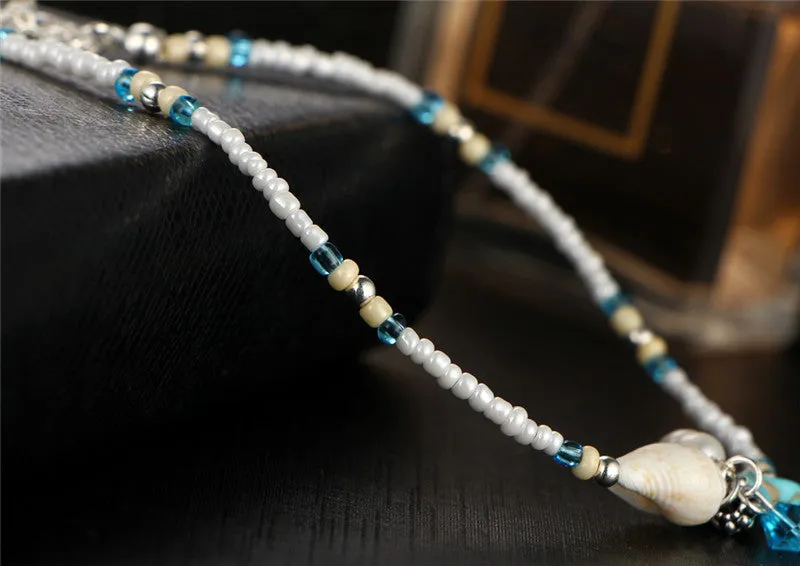 Handmade Sea Star & Shell Anklet
