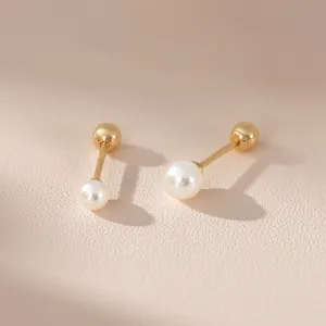 Harmonia Pearl Piercing in Yellow Gold
