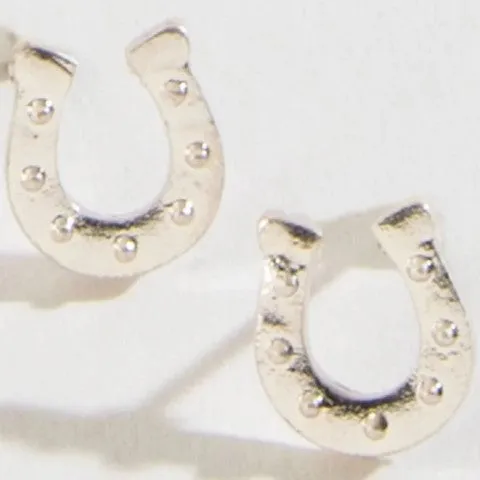 Horseshoe Stud Bud Earrings