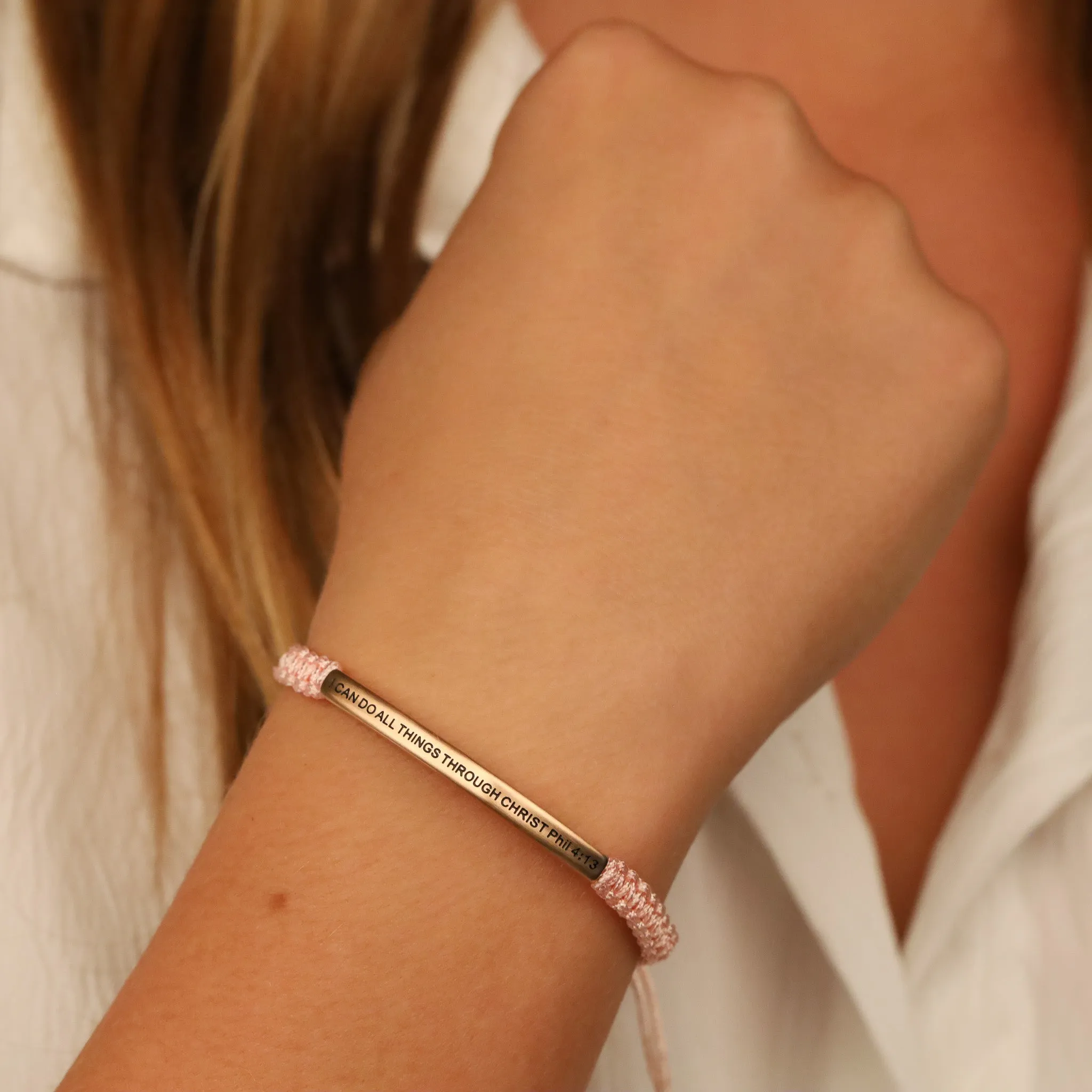 I CAN DO ALL THINGS THROUGH CHRIST ROPE BRACELET