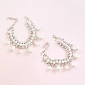 Juno Bohemian Bridal Pearl Anklets