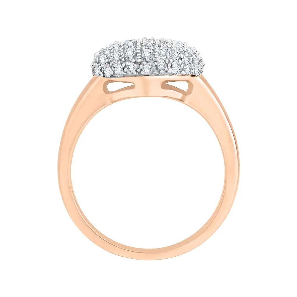KATARINA 1/3 cttw Diamond Cluster Heart Ring