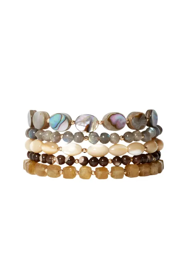 Keyes Naked Wrap Bracelet Natural Mix