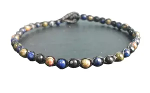 Lapis anklets Unakite anklets Matte onyx anklets stone anklets black blue green anklets men anklets women anklets gift boys girl anklets