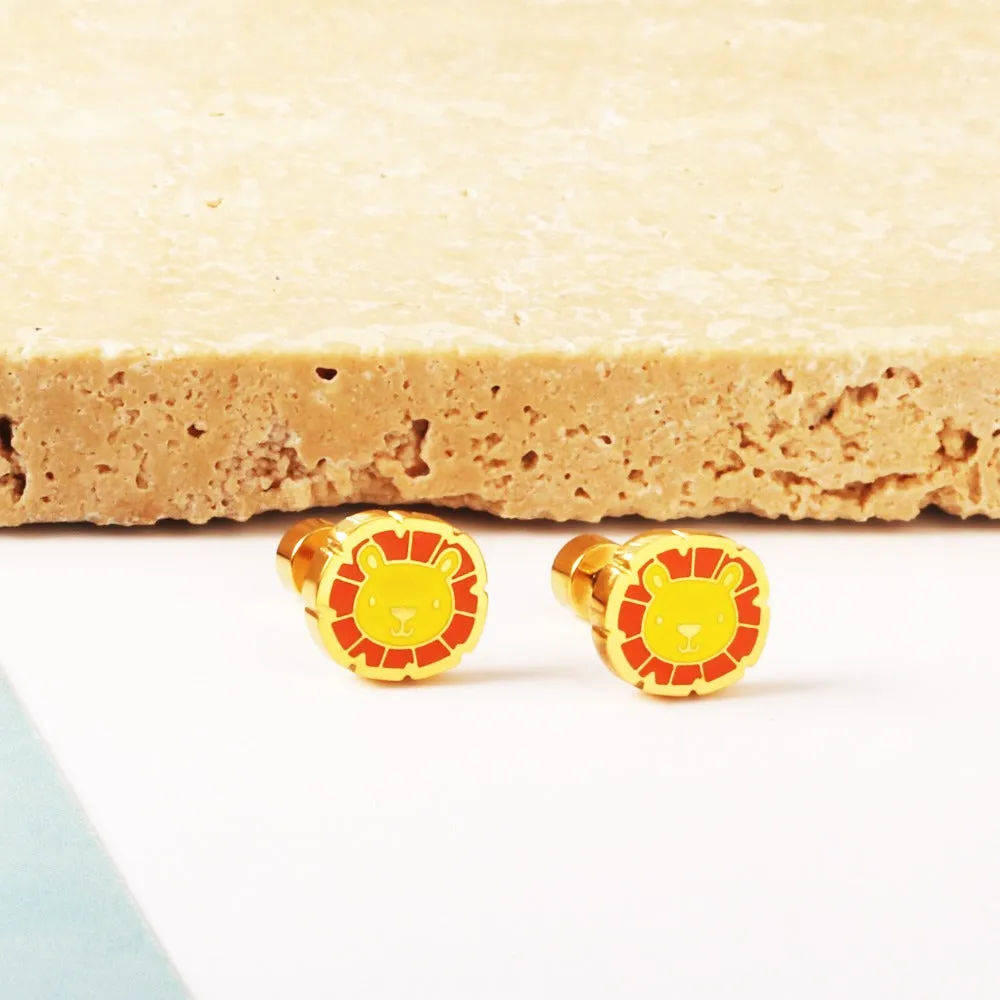 Lion Stud Earrings