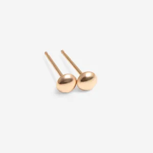 Little Button Earrings | 9ct Gold