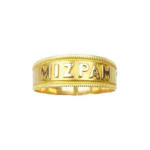 Lovely High Carat Yellow Gold Victorian Mizpah Band