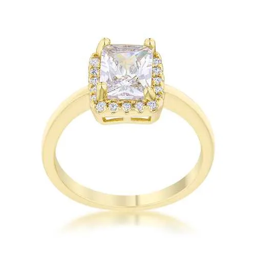 Mariane 2ct CZ 14k Gold Classic Ring