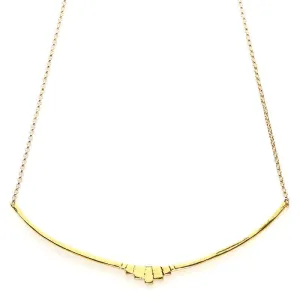 MARITA CURVED BAR PENDANT NECKLACE