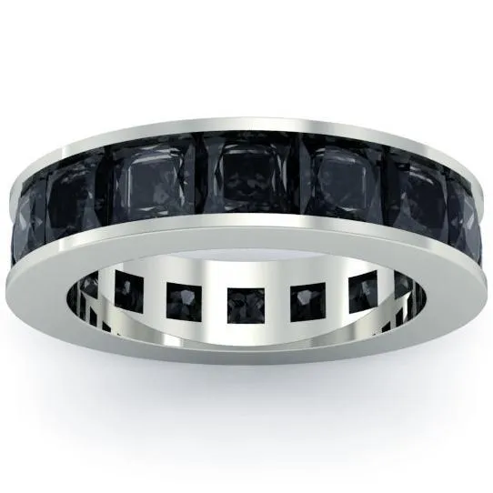 Men's Black Diamond Eternity Band